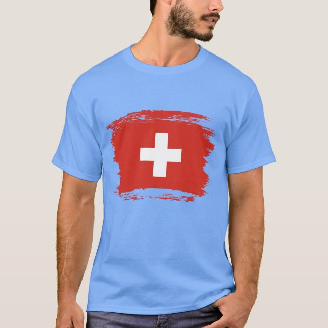 Camiseta sinalizador de suiça (Frente)