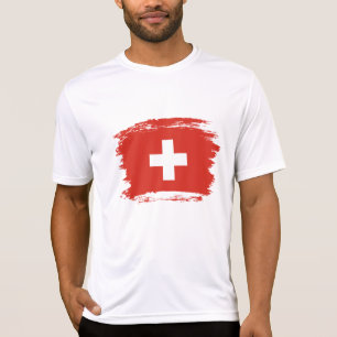 Camiseta sinalizador de suiça