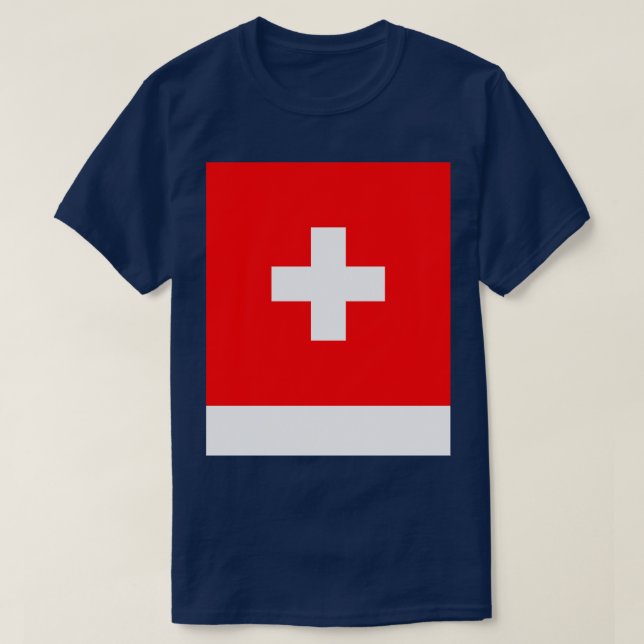 Camiseta Sinalizador de suiça (Frente do Design)