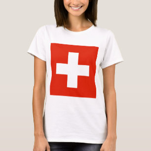 Camiseta sinalizador de suiça