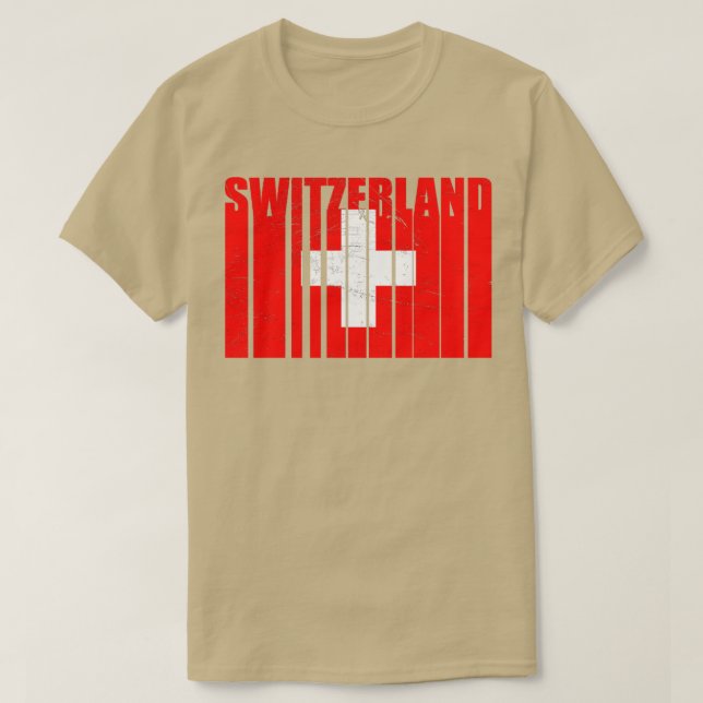 Camiseta Sinalizador de suiça1 (Frente do Design)