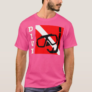 Camiseta Sinalizador Desativo do Mergulhador Scuba