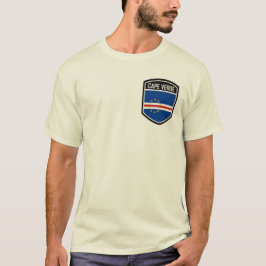 Camiseta Sinalizador do emblema de Cabo Verde