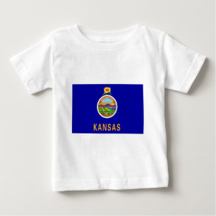 Camiseta Sinalizador do Estado do Kansas