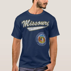 Camiseta Sinalizador do Estado do Missouri Retroativo