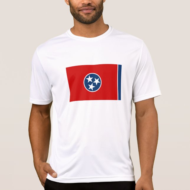 Camiseta Sinalizador do Estado do Tennessee (Frente)