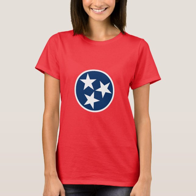 Camiseta Sinalizador do Estado do Tennessee (Frente)