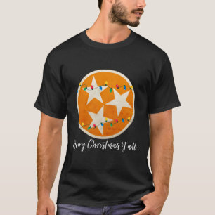 Camiseta Sinalizador do Estado do Tennessee Feliz Natal Yal