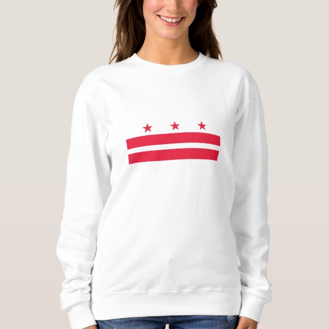 Camiseta Sinalizador do Estado Washington DC (Frente)