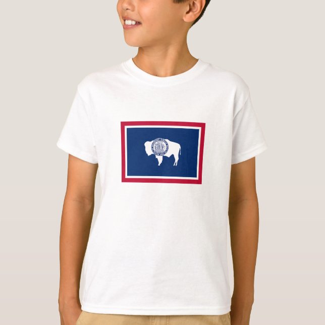 Camiseta Sinalizador do Estado Wyoming (Frente)