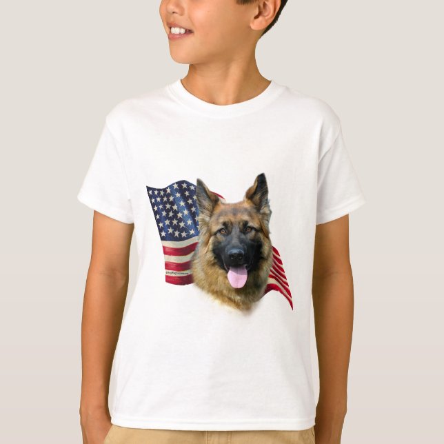 Camiseta Sinalizador do german shepherd (Frente)