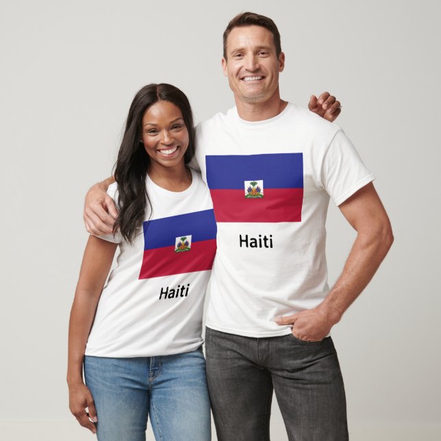 Camiseta Sinalizador do Haiti (Unissex)