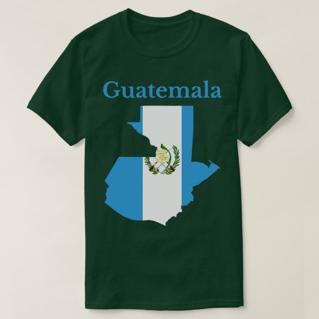 Camiseta Sinalizador do Mapa da Guatemala (Frente do Design)