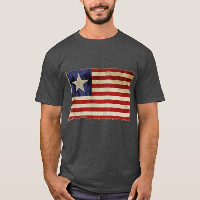Camiseta "Sinalizador do Marinho do Texas 1835" (Frente)