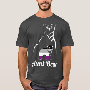 Camiseta Sinalizador do Orgulho Ace da Tia Asexual LGBT