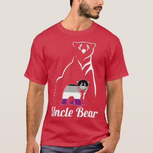 Camiseta Sinalizador do Orgulho Ace do Tio Urso Asexual LGB