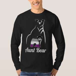 Camiseta Sinalizador do Orgulho Ace do Urso Asexual Lgbt