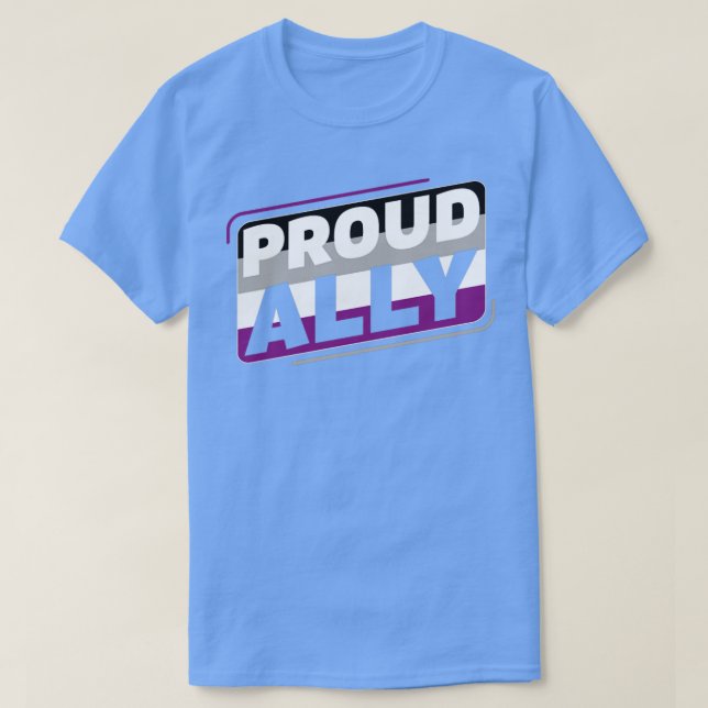 Camiseta Sinalizador do Orgulho Ace LGBT (Frente do Design)