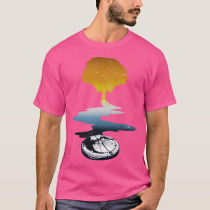 Camiseta Sinalizador do Orgulho Aromântico da Árvore Aroace