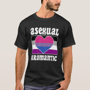 Camiseta Sinalizador do Orgulho Biromântico Asexual - Áce E