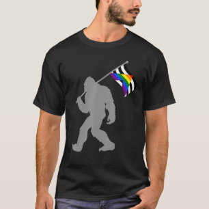 Camiseta Sinalizador do Orgulho da Aliança do Hetero LGBTQ 