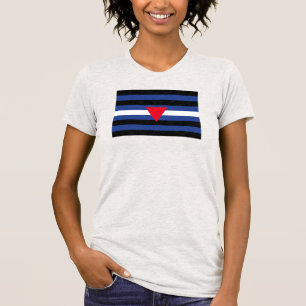 Camiseta Sinalizador do Orgulho da Fila de Couro