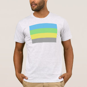 Camiseta Sinalizador do Orgulho de Alternativo masculino do