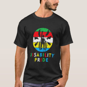 Camiseta Sinalizador do Orgulho de Deficiência Orgulho de j