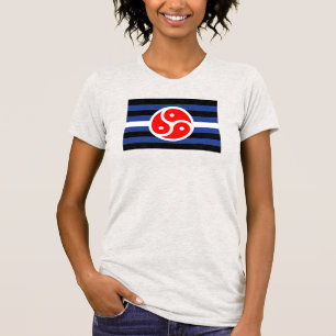 Camiseta Sinalizador do Orgulho de Prática de Couro