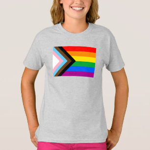 Camiseta Sinalizador do Orgulho de Progresso LGBTQ+