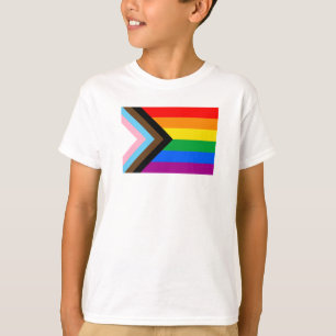Camiseta Sinalizador do Orgulho de Progresso LGBTQ+