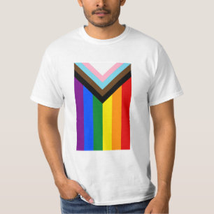 Camiseta Sinalizador do Orgulho de Progresso LGBTQ+