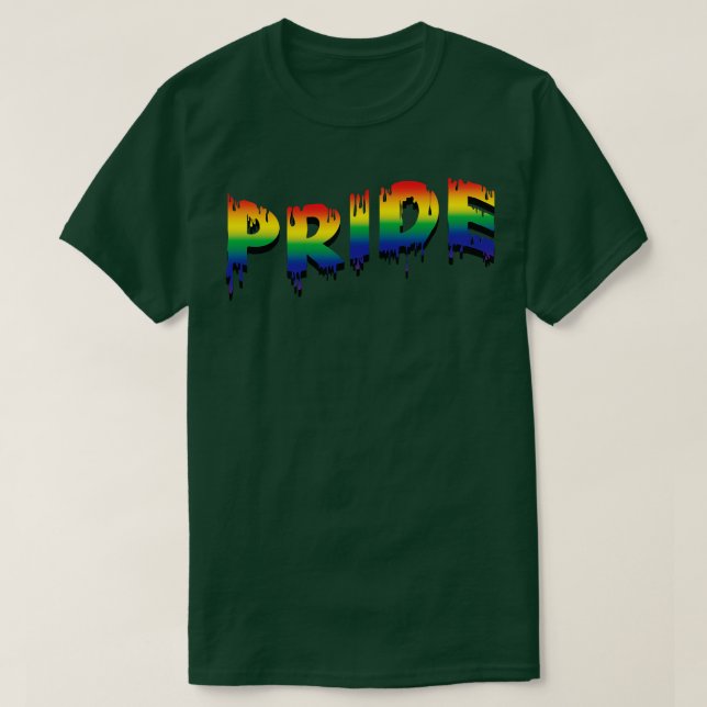 Camiseta Sinalizador do Orgulho do Arco-Íris (Frente do Design)