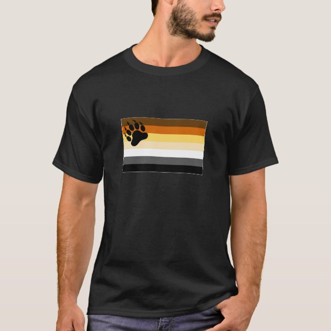 Camiseta Sinalizador do Orgulho do gay Bear (Frente)