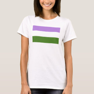 Camiseta Sinalizador do Orgulho do Genderqueer