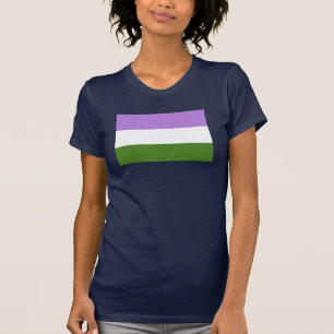 Camiseta Sinalizador do Orgulho do Genderqueer