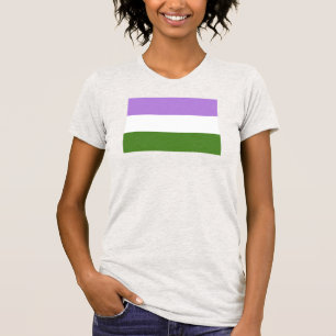 Camiseta Sinalizador do Orgulho do Genderqueer