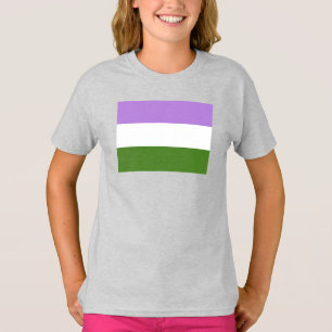 Camiseta Sinalizador do Orgulho do Genderqueer
