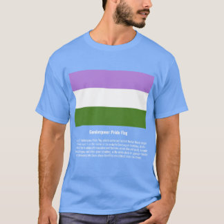 Camiseta Sinalizador do Orgulho do Genderqueer #tee #LGBTQ+