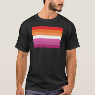Camiseta Sinalizador do Orgulho Lésbico