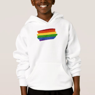 Camiseta Sinalizador do Orgulho LGBT Arco-Íris Escrivável
