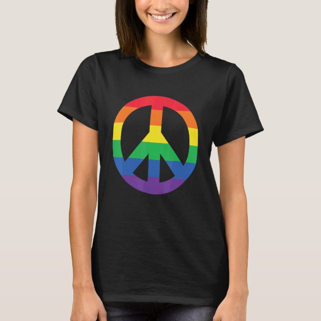 Camiseta Sinalizador do Orgulho Lgbt Gay Lésbica Sinalizado (Frente)