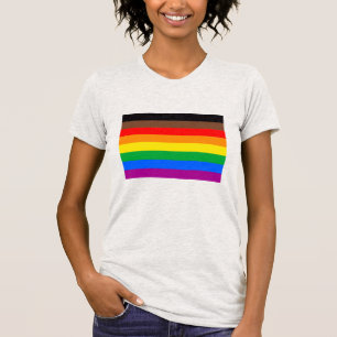 Camiseta Sinalizador do Orgulho LGBTQ (8 faixas)