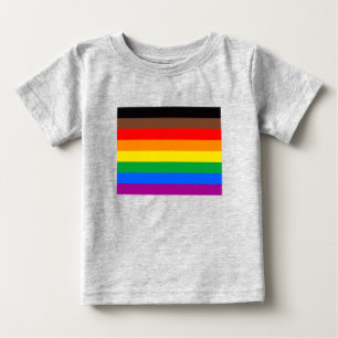 Camiseta Sinalizador do orgulho LGBTQ (8 listras)