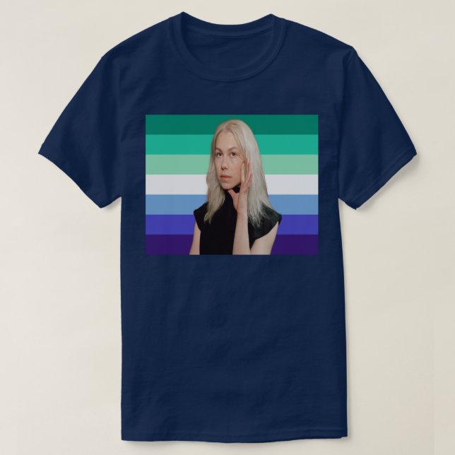 Camiseta Sinalizador do Orgulho MLM de Phoebe Bridgers (Frente do Design)