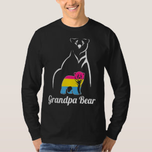 Camiseta Sinalizador do Orgulho Pan do Urso do Avô Pansexua