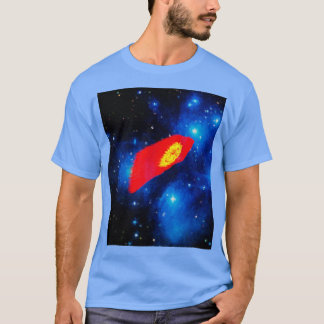 Camiseta Sinalizador do Quirguistão no Espaço Profundo