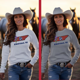 Camiseta Sinalizador do Tennessee e texto personalizado da 