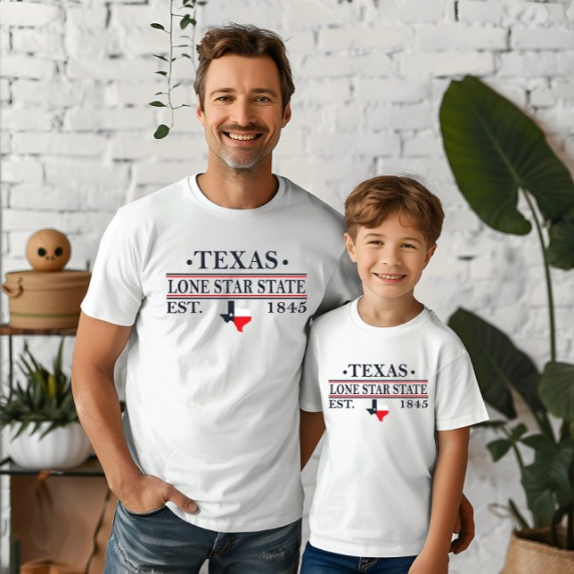 Camiseta Sinalizador do Texas mapeia o estado de estrela so (Criador carregado)