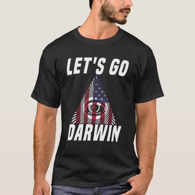 Camiseta Sinalizador do Triângulo Iluminado Americano do va (Frente)